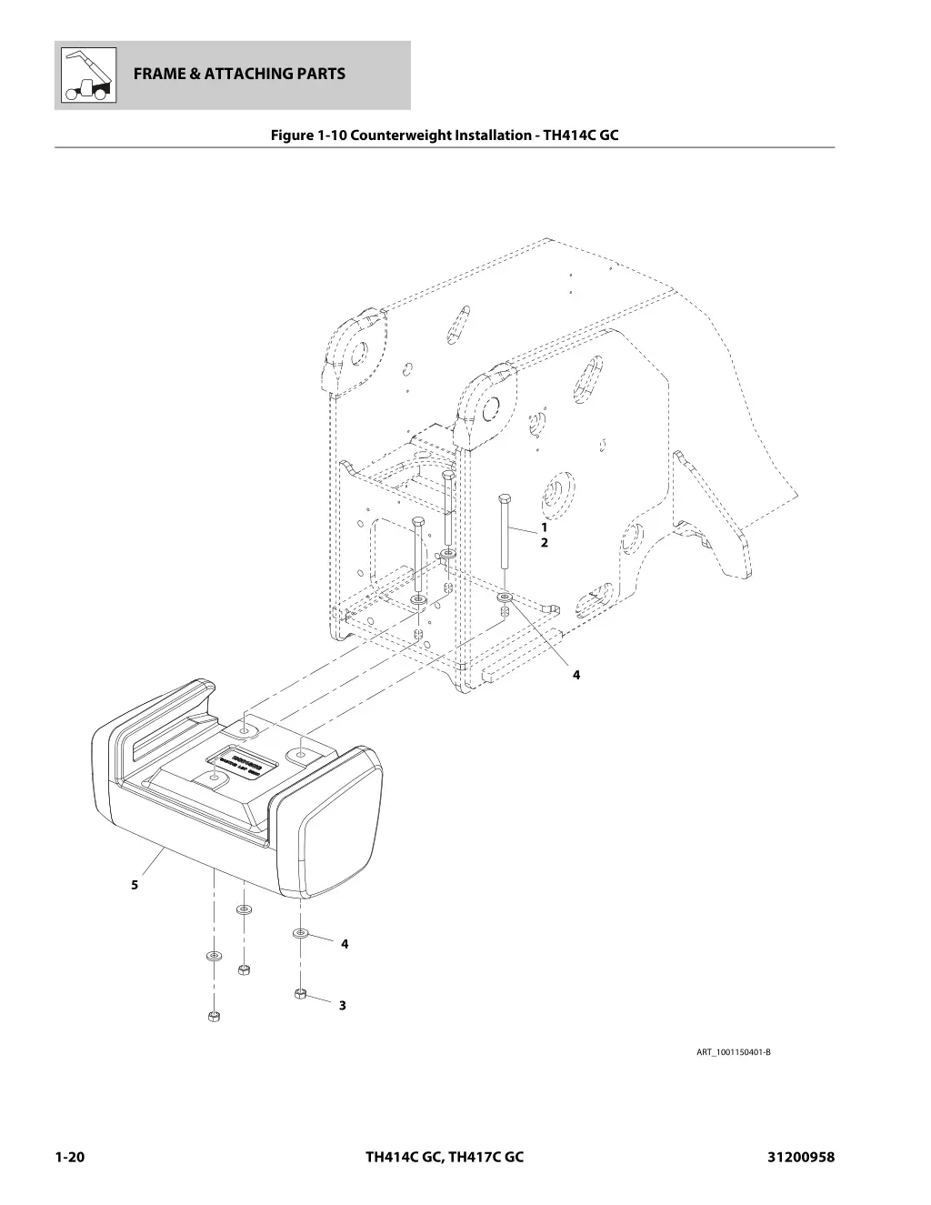 frame attaching parts 14