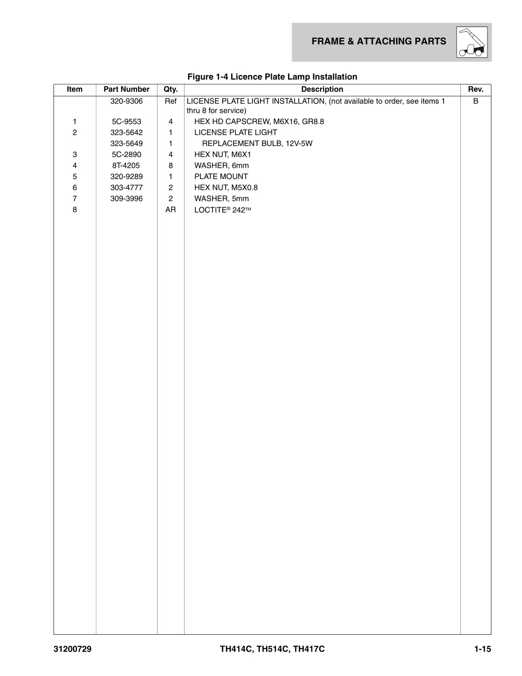 frame attaching parts 11