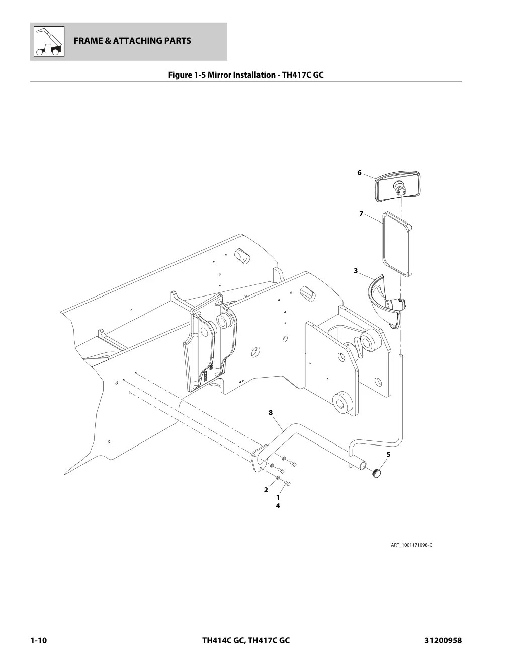 frame attaching parts 4