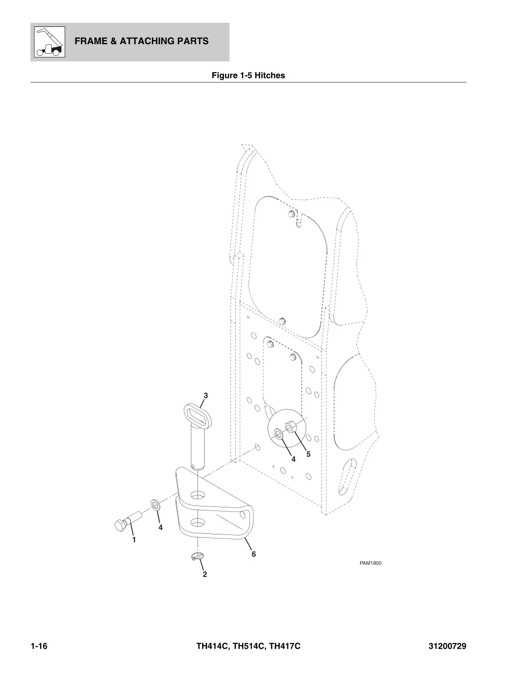 frame attaching parts 12