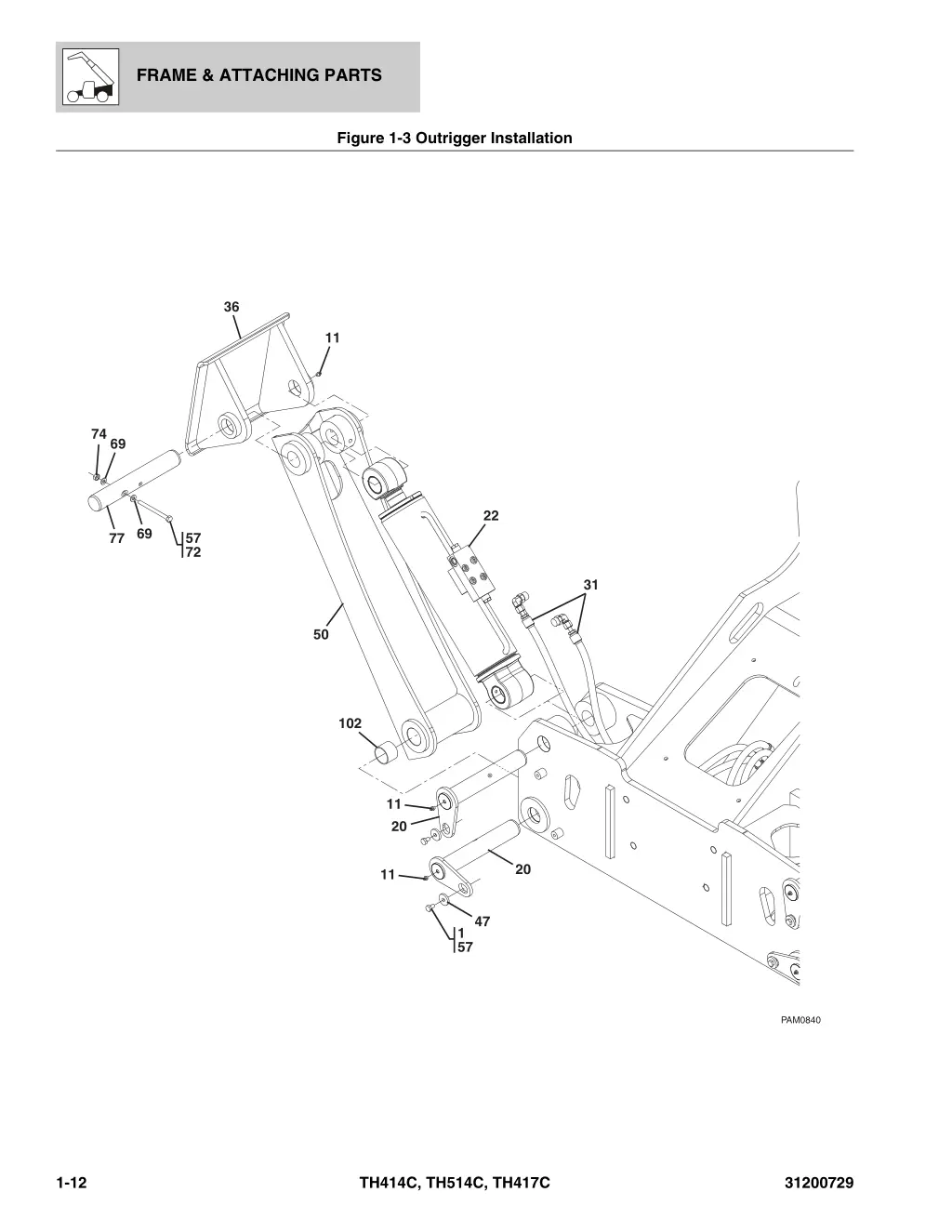 frame attaching parts 8