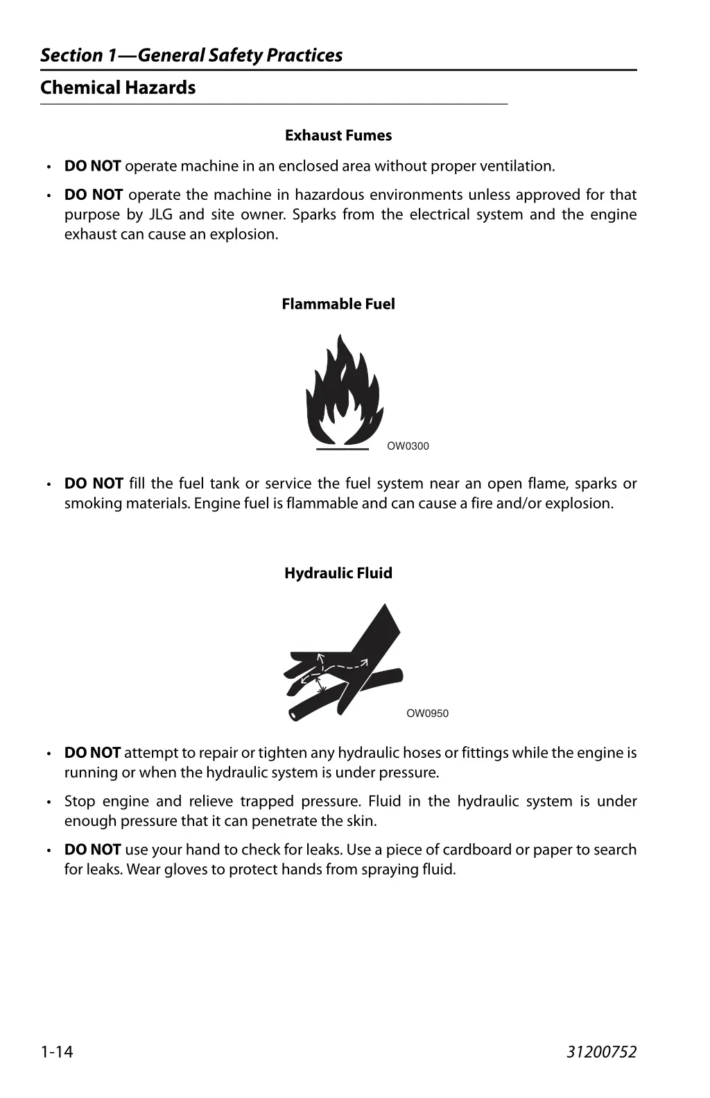 section 1 general safety practices chemical