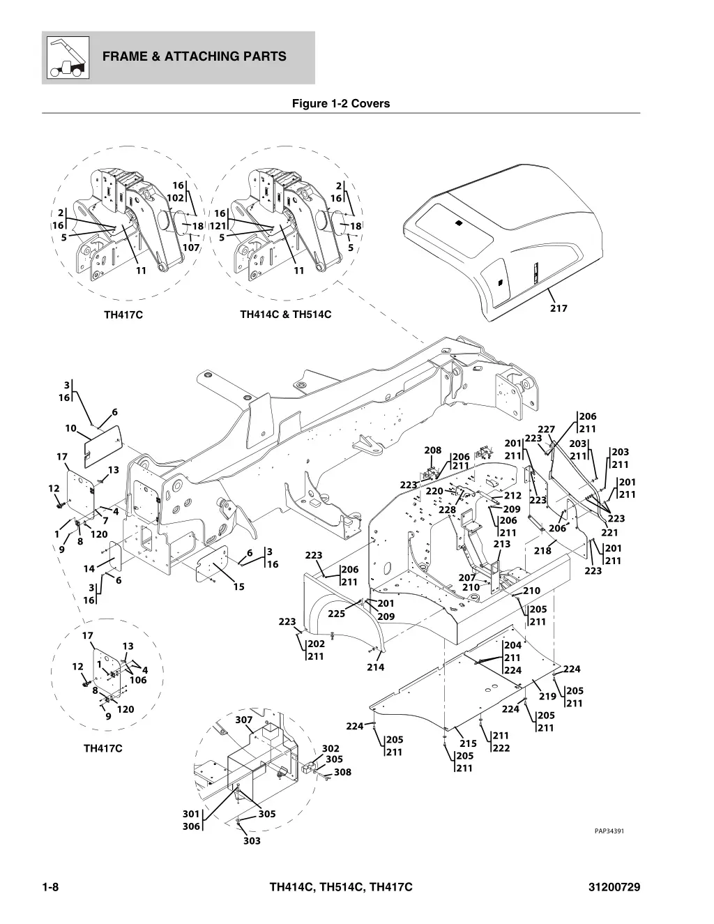 frame attaching parts 5