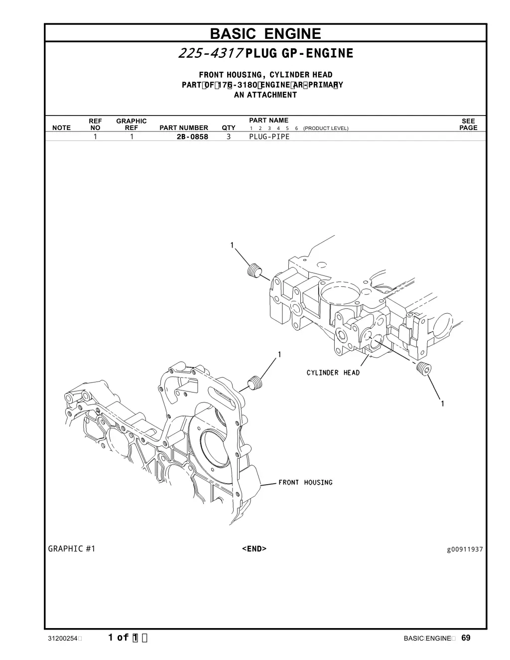 basic engine 225 4317 plug gp engine