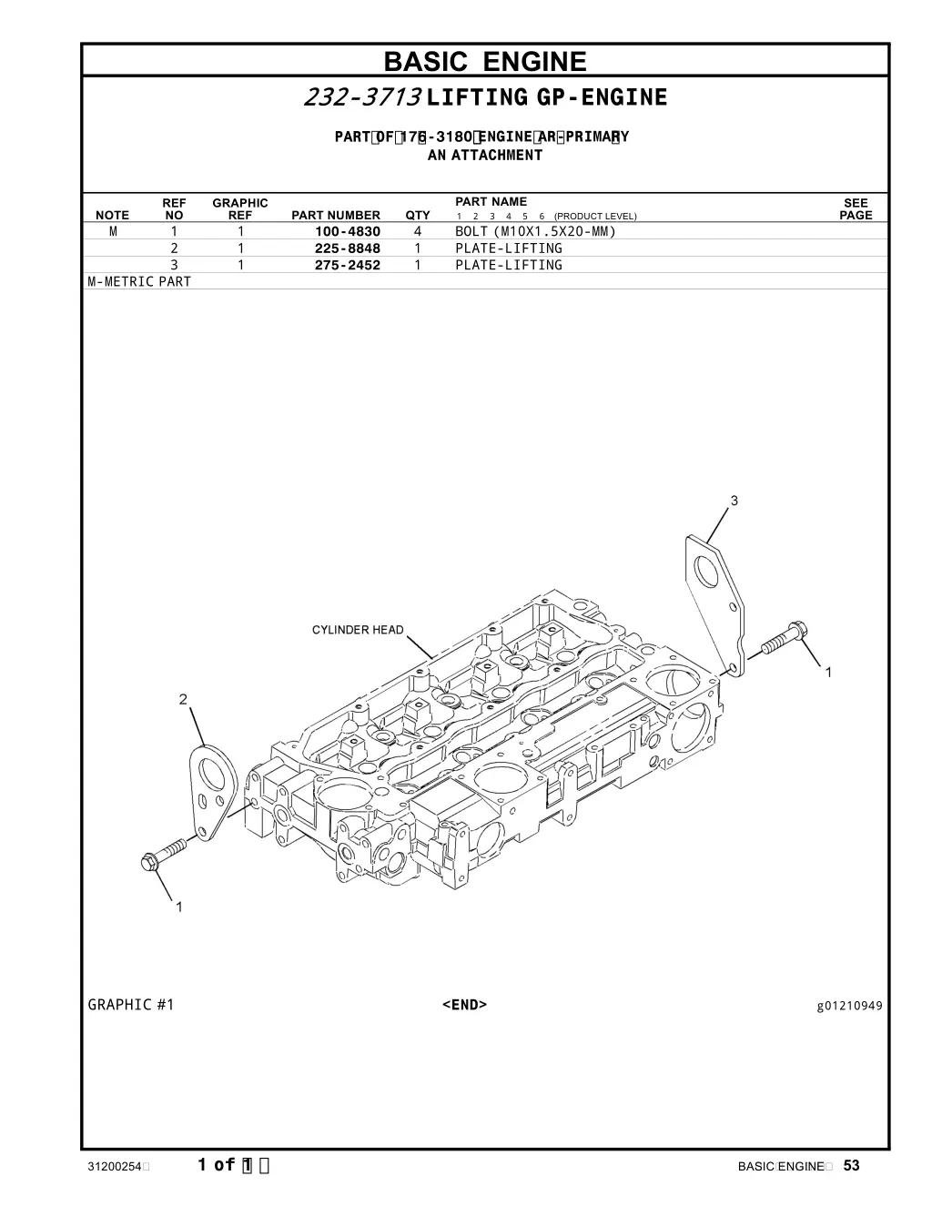 basic engine 232 3713 lifting gp engine