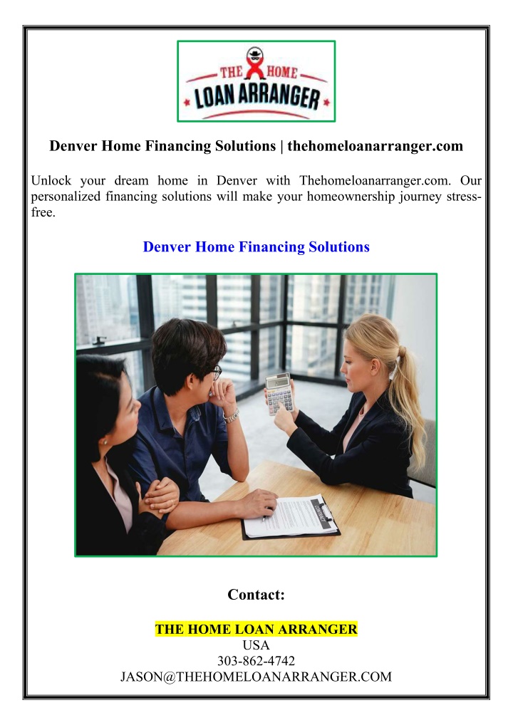 denver home financing solutions