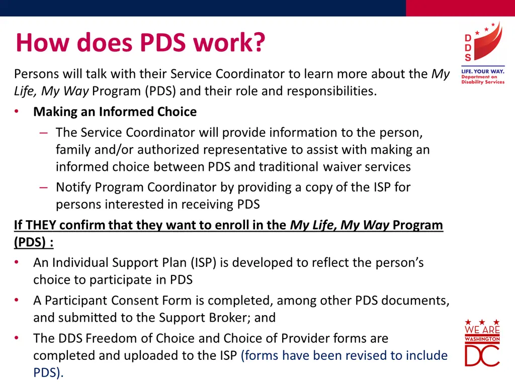 how does pds work