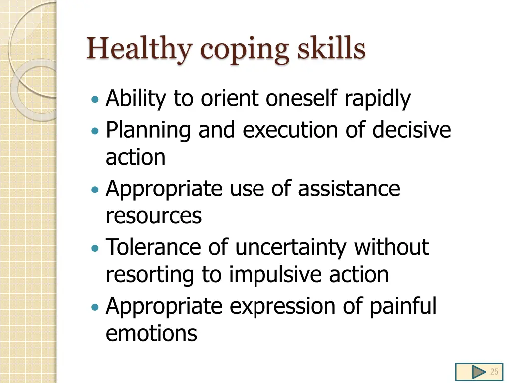 healthy coping skills