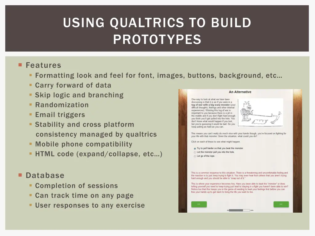 using qualtrics to build prototypes 1