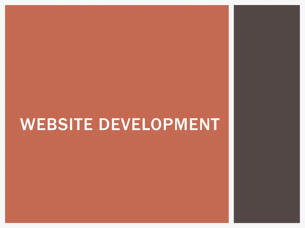 website development