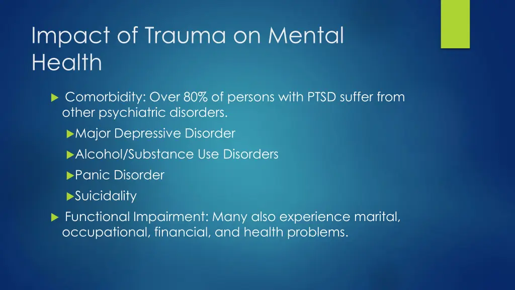 impact of trauma on mental health 2