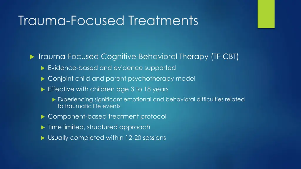 trauma focused treatments 4