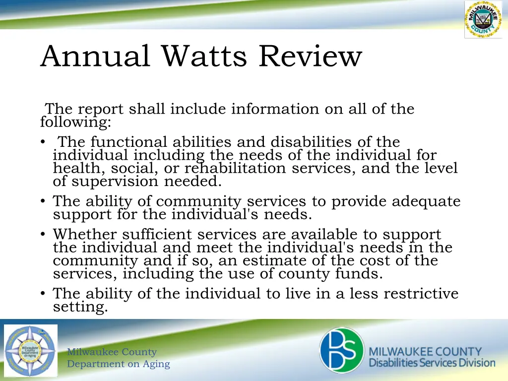 annual watts review 1