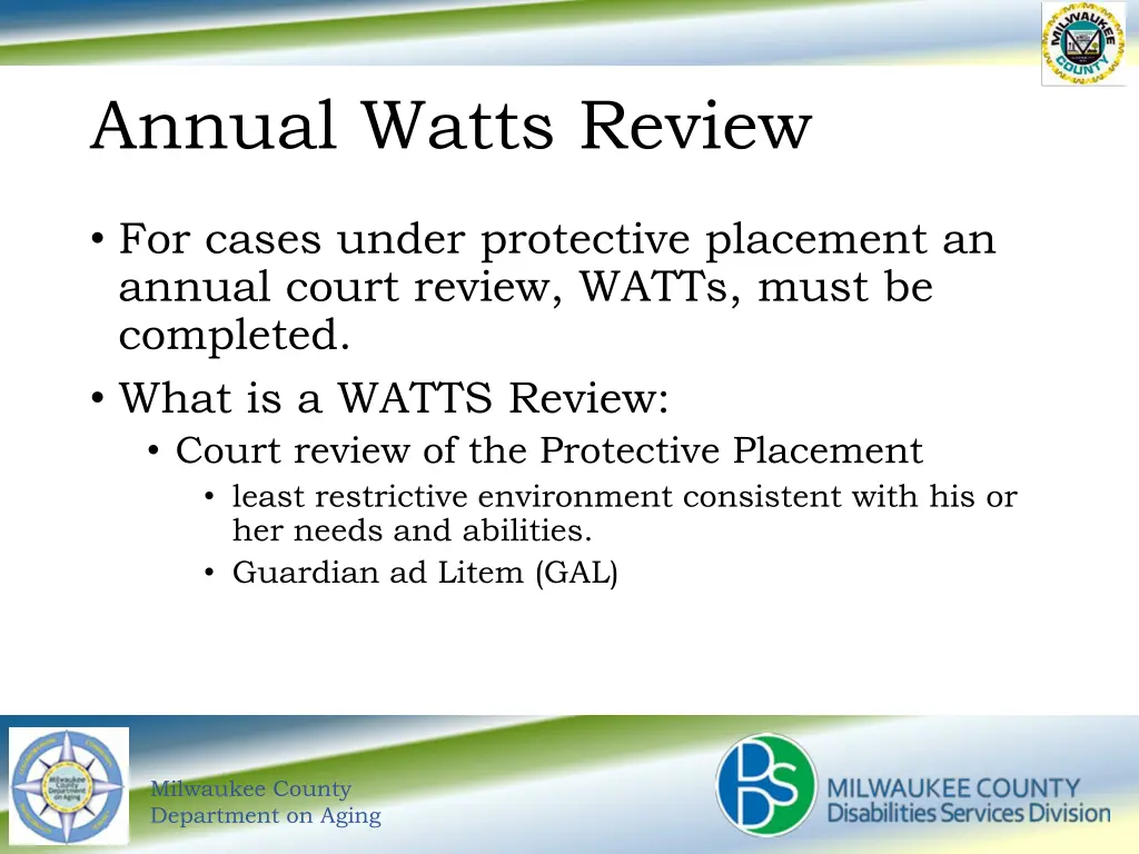 annual watts review