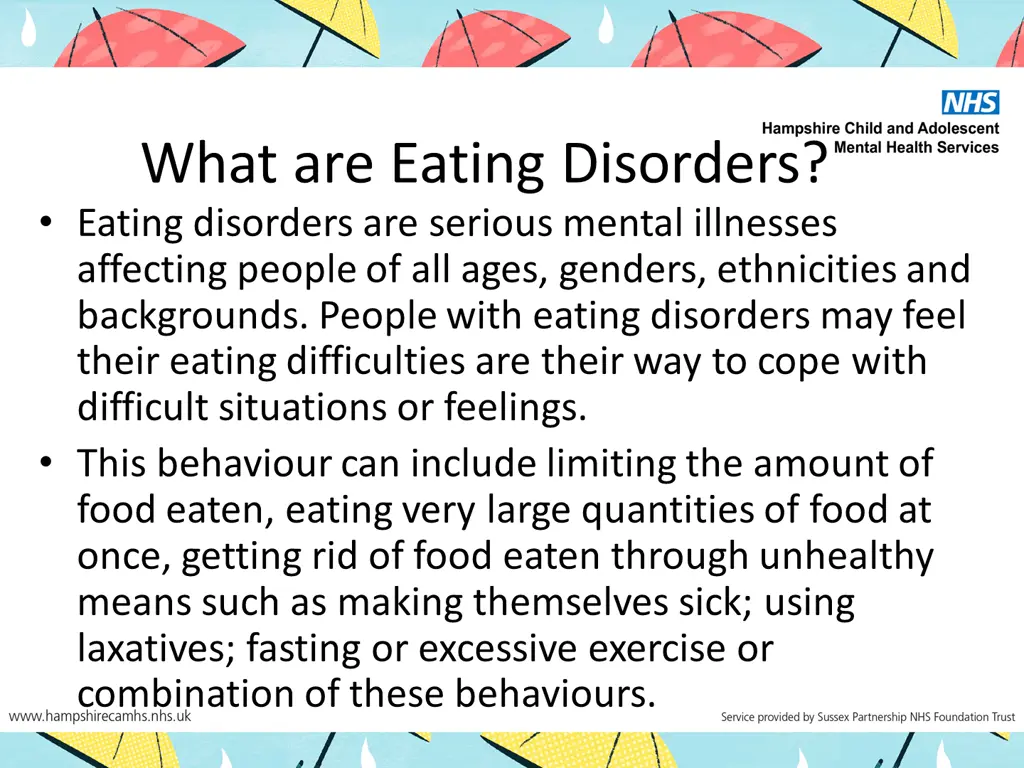 what are eating disorders eating disorders