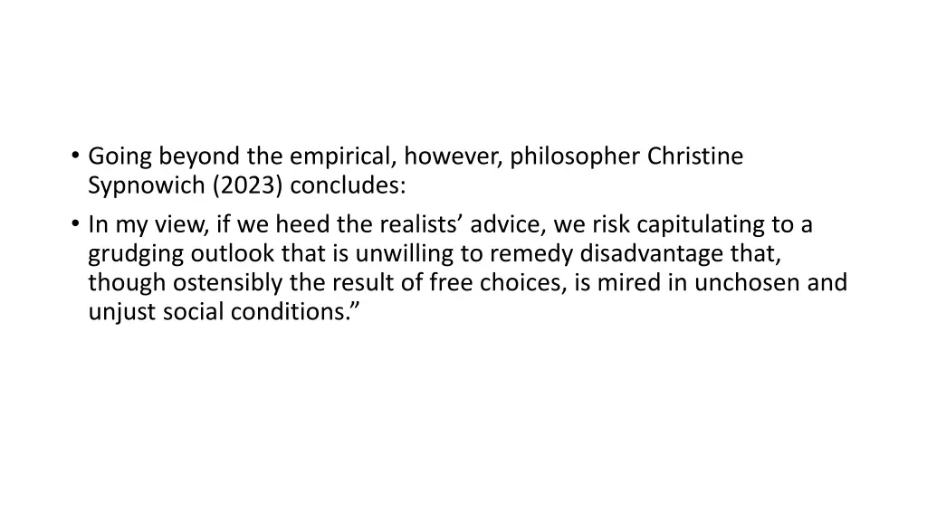 going beyond the empirical however philosopher