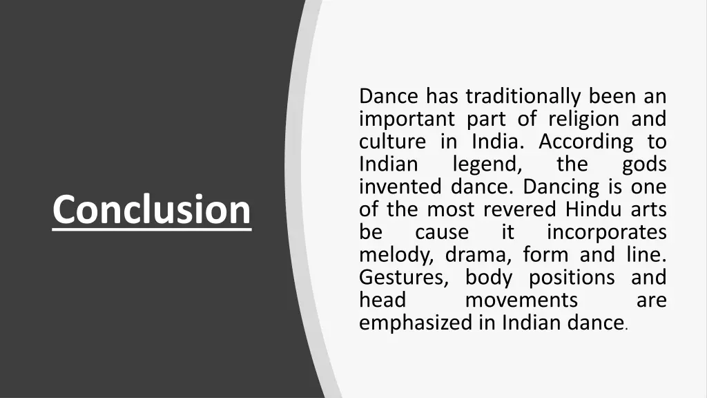 dance has traditionally been an important part