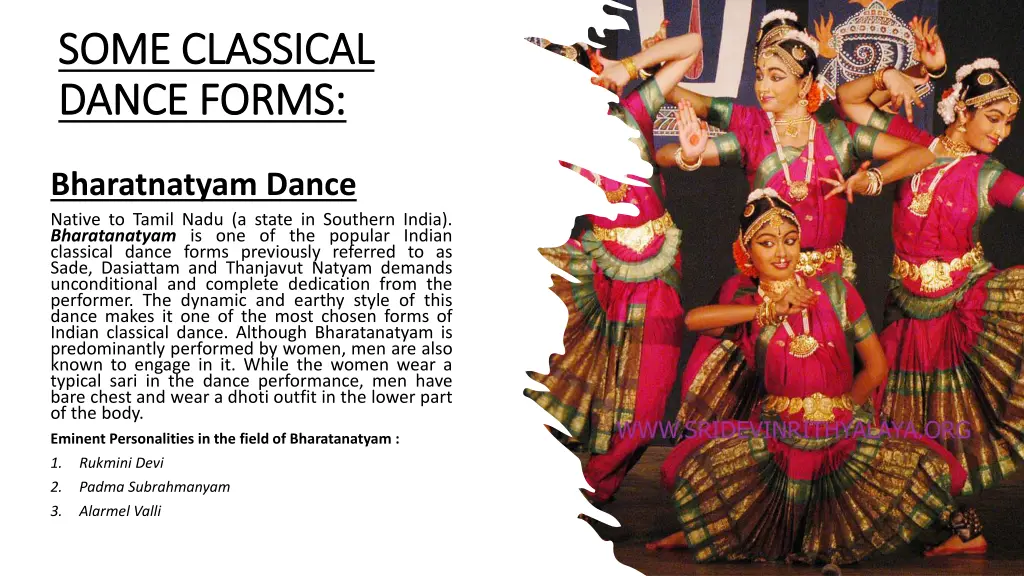 some classical some classical dance dance forms