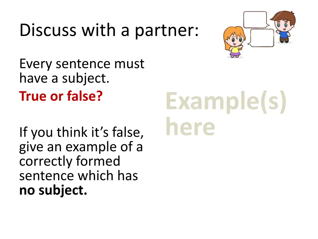 discuss with a partner