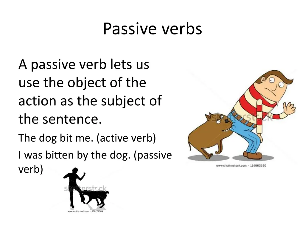 passive verbs