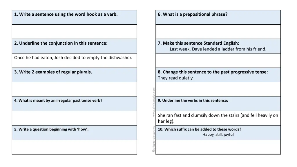 1 write a sentence using the word hook as a verb