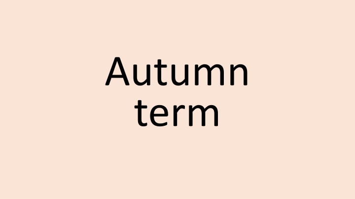 autumn term