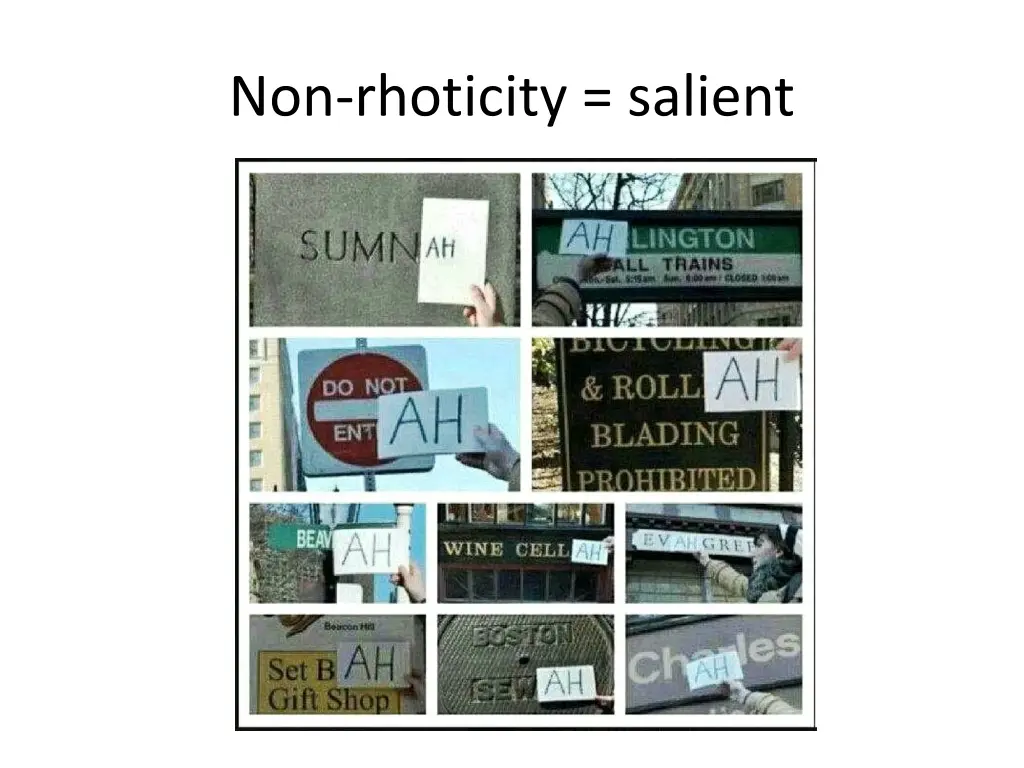 non rhoticity salient