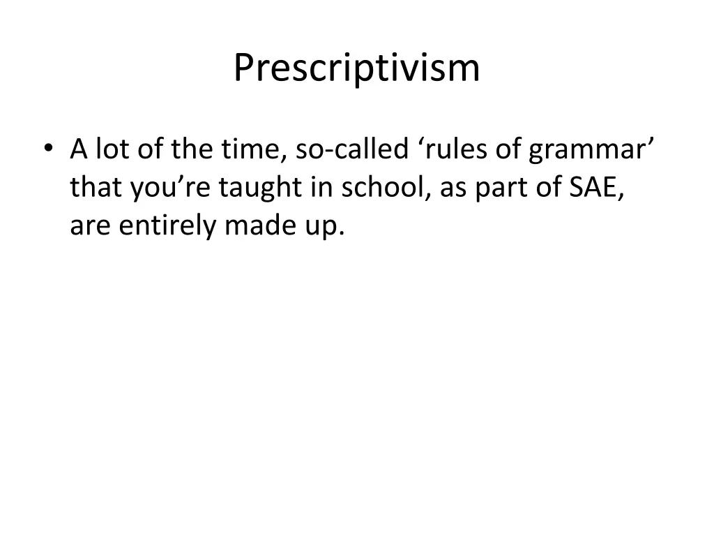 prescriptivism