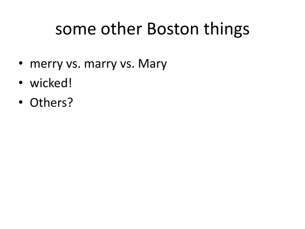 some other boston things