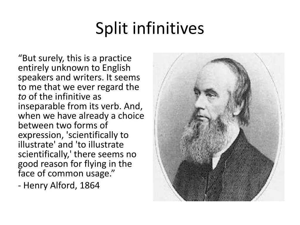 split infinitives