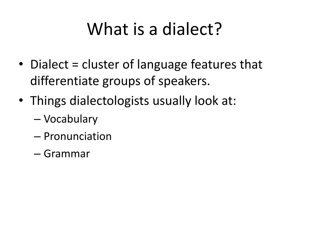 what is a dialect