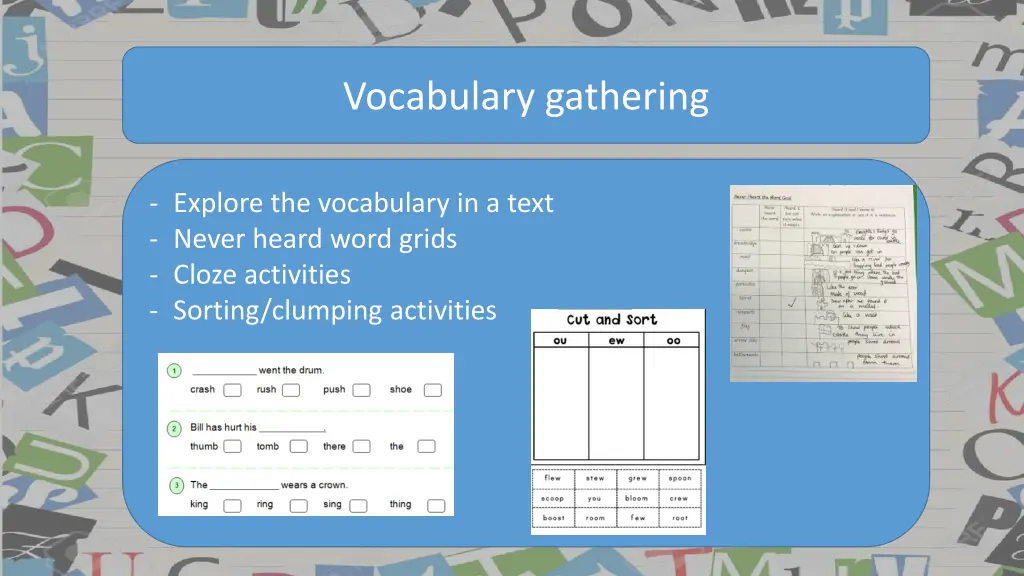 vocabulary gathering