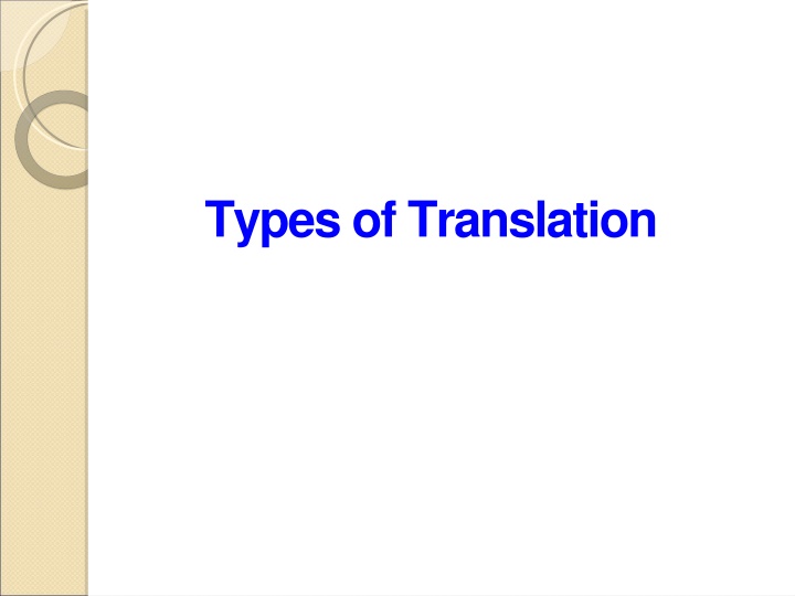 types of translation