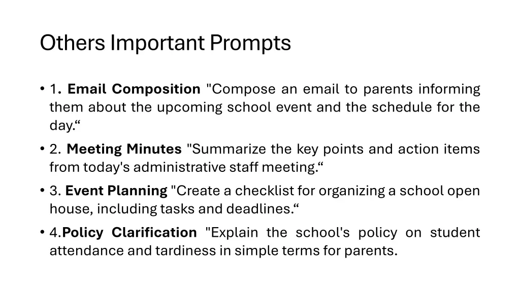 others important prompts