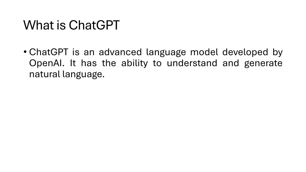 what is chatgpt