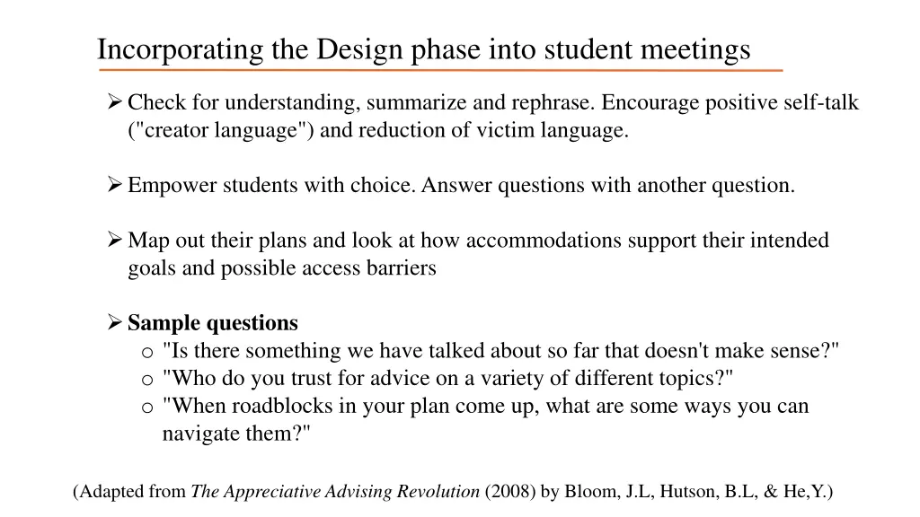 incorporating the design phase into student