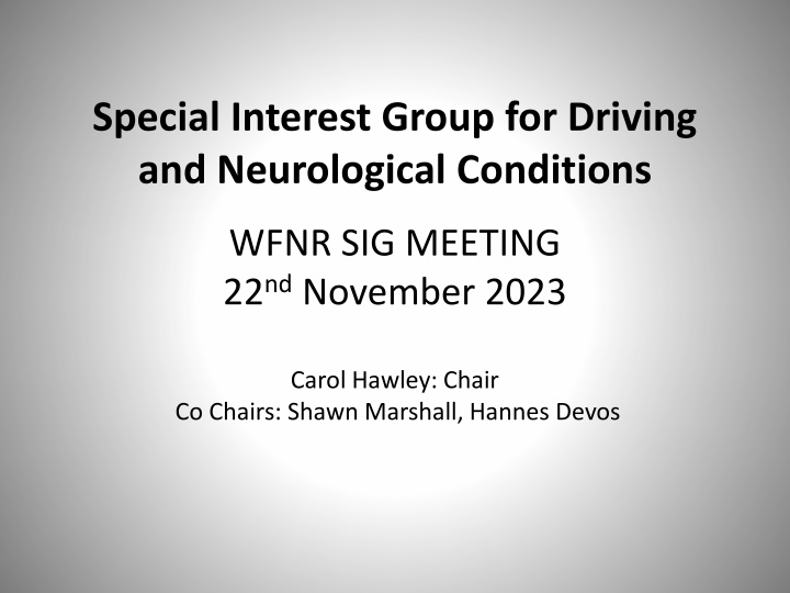 special interest group for driving