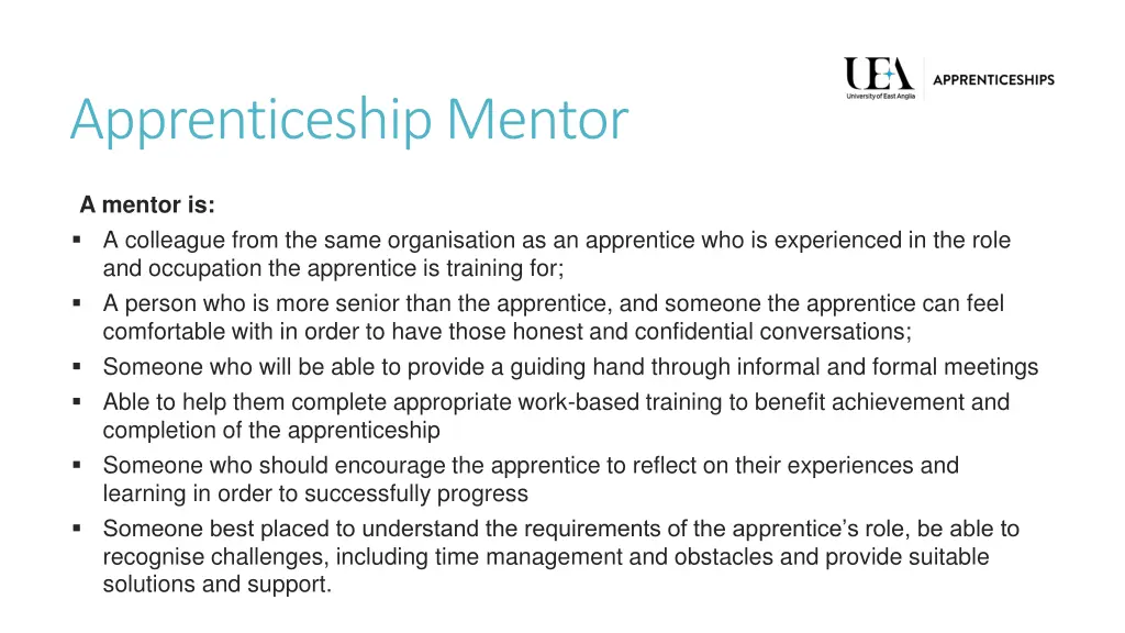 apprenticeship mentor