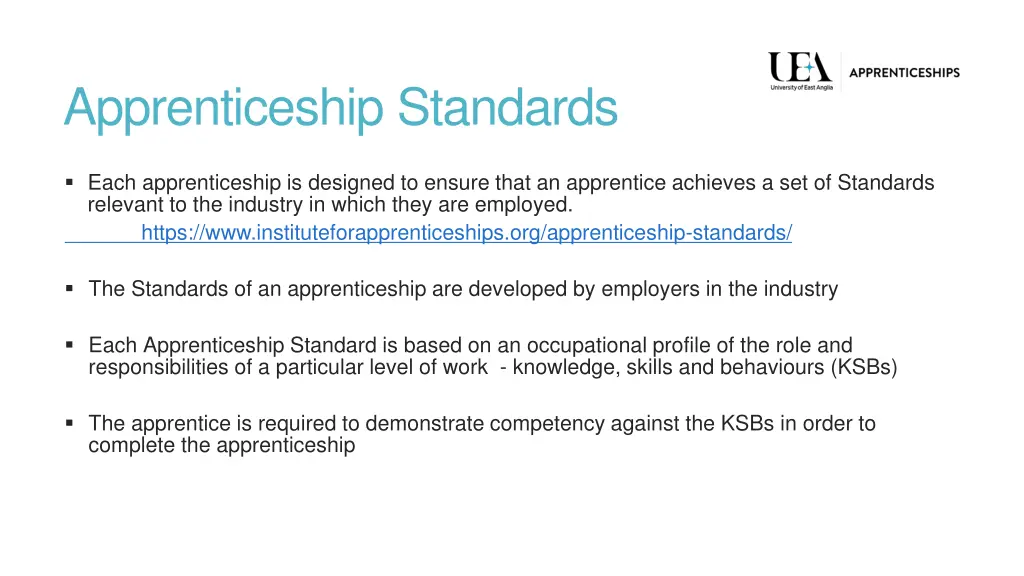 apprenticeship standards