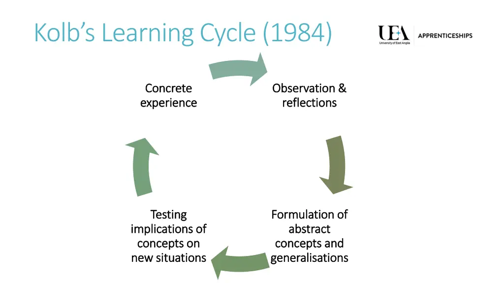 kolb s learning cycle 1984