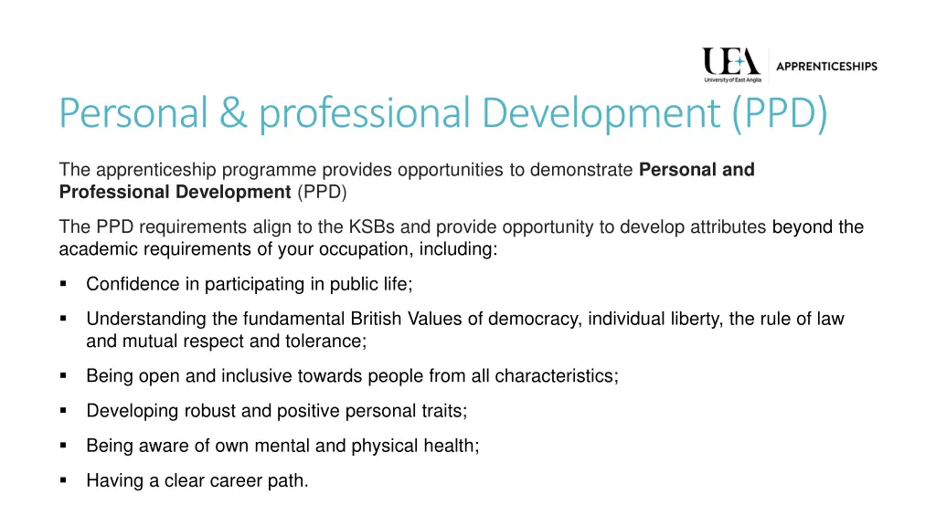 personal professional development ppd