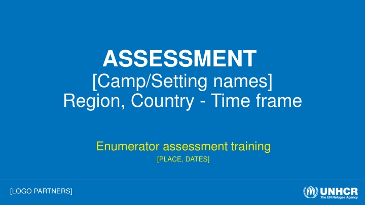 assessment camp setting names region country time