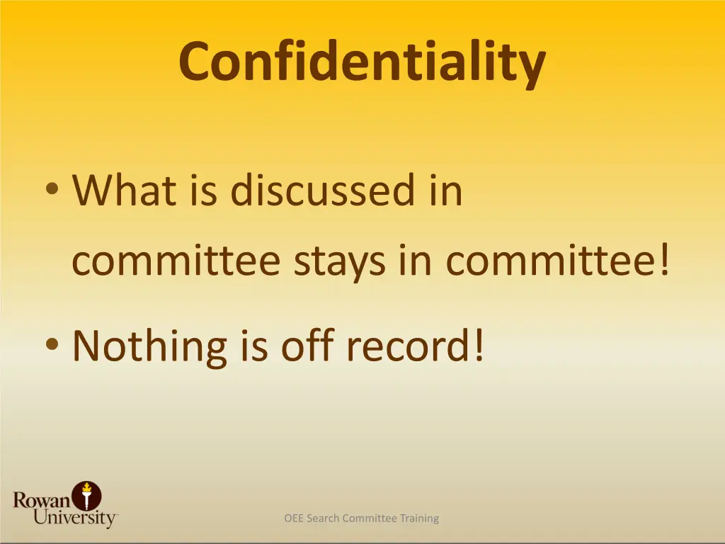 confidentiality