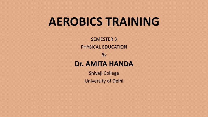 aerobics training