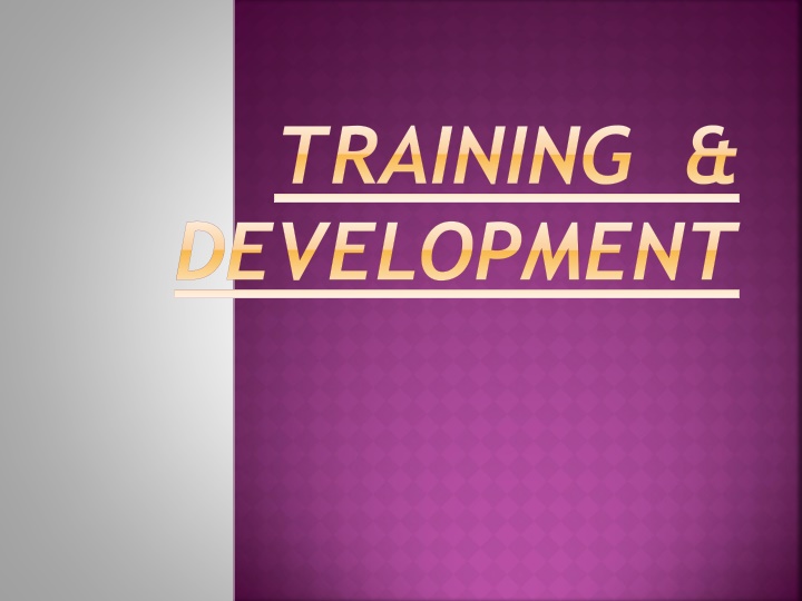 training development