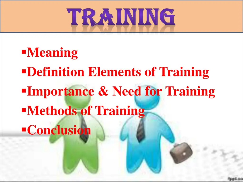 training training 1