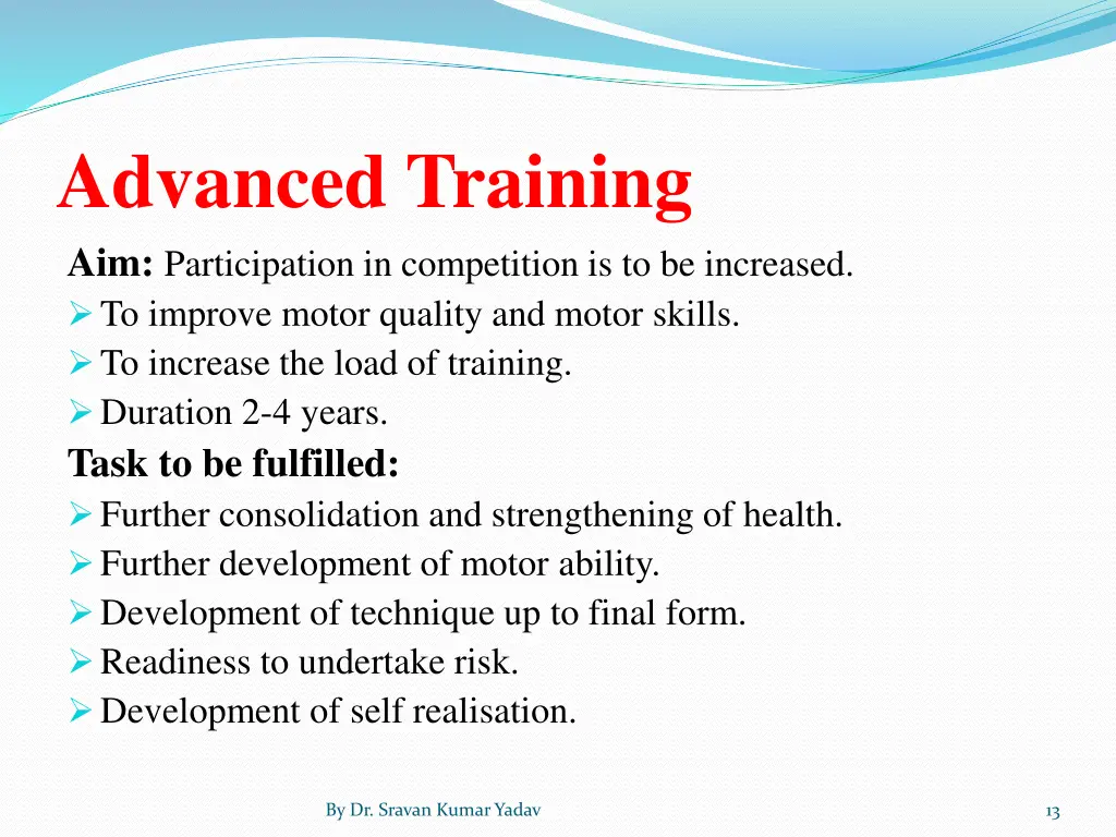 advanced training aim participation