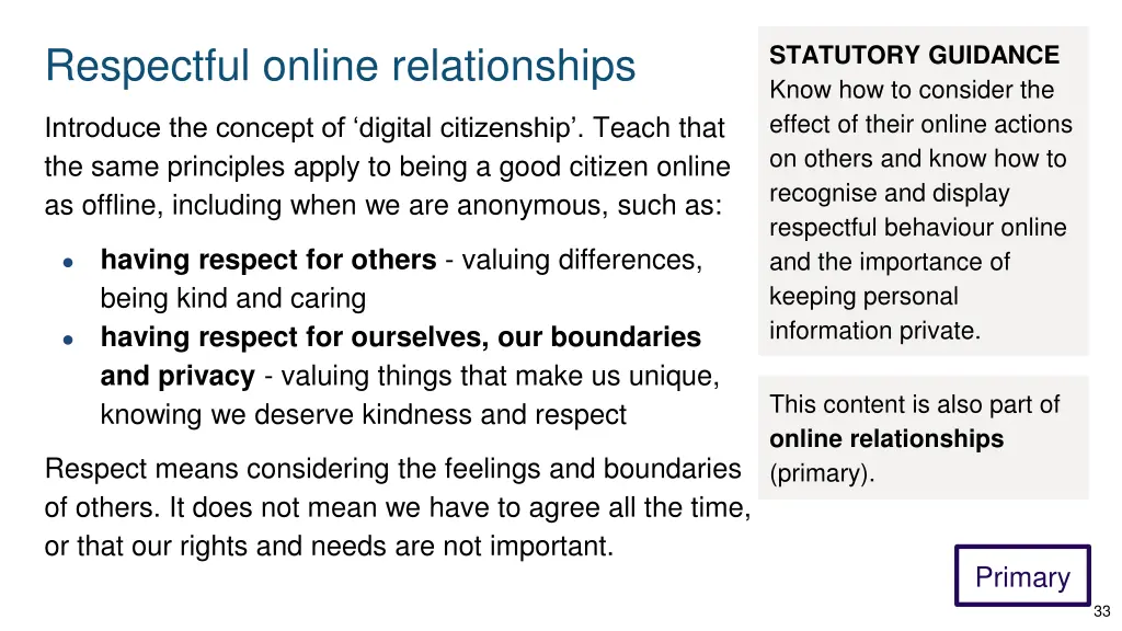 respectful online relationships