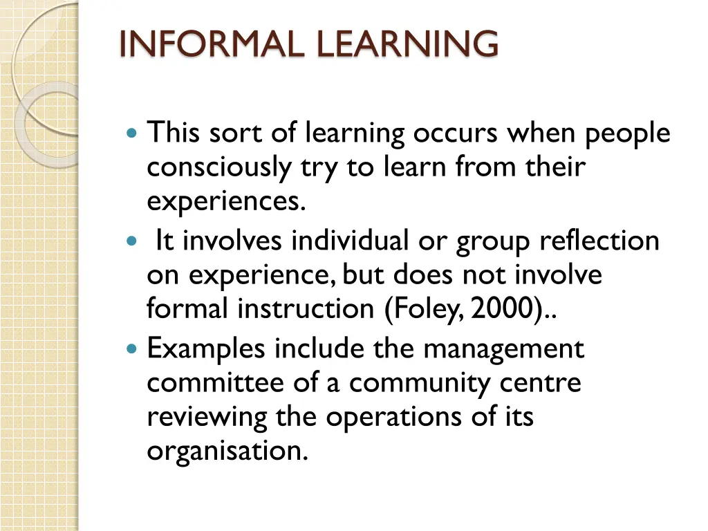 informal learning