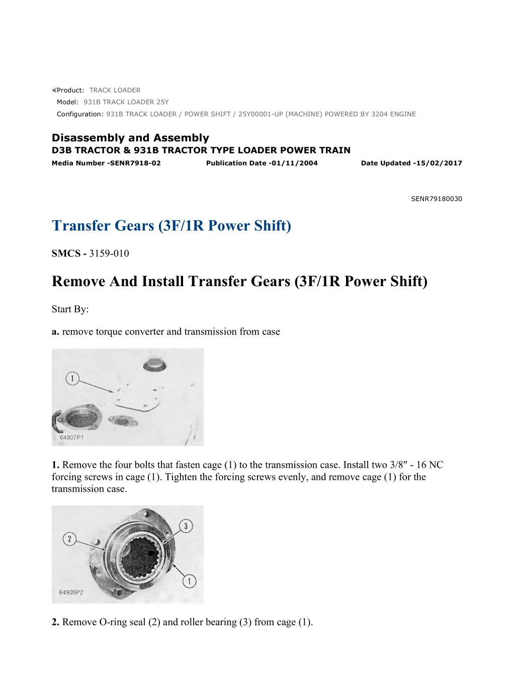 931b track loader power shift 25y00001 up machine 13